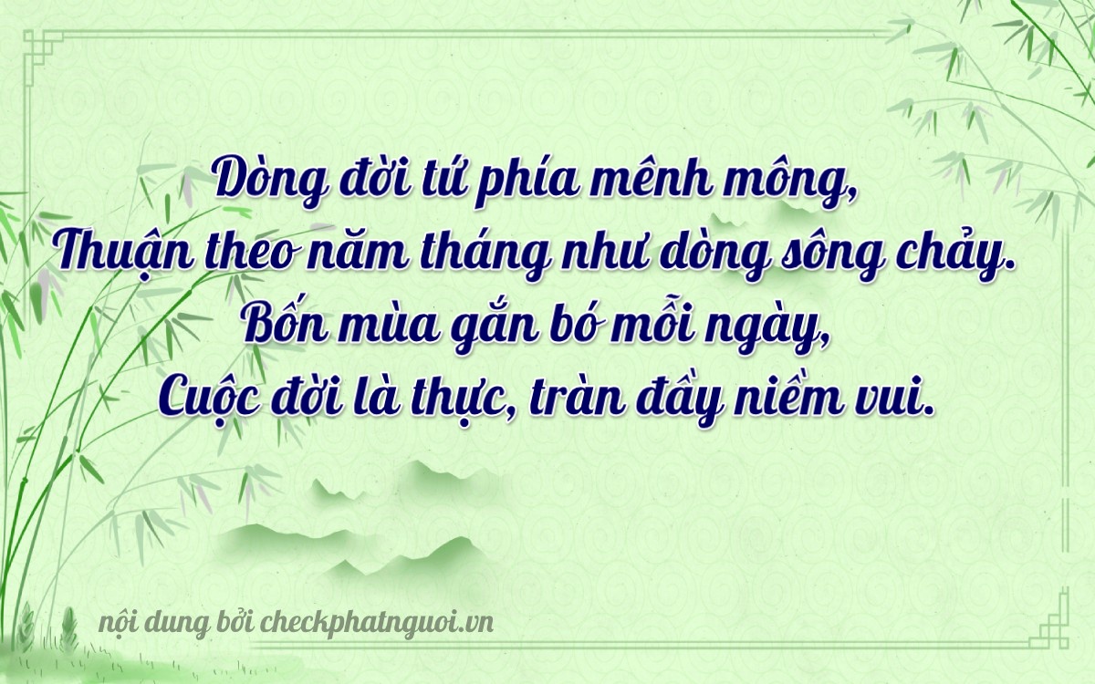 Bài thơ ý nghĩa cho <b>biển số 36A-48004</b> tại website checkphatnguoi.vn