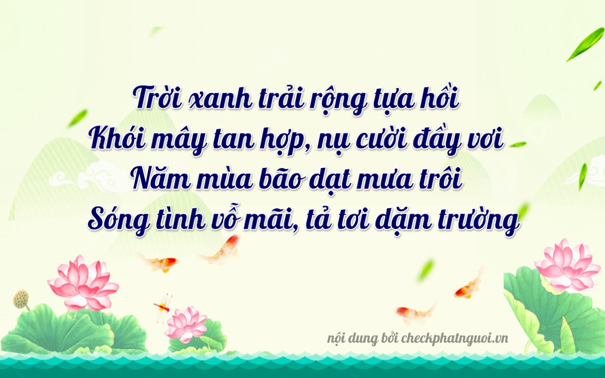 Bài thơ ý nghĩa cho <b>biển số 36A-49286</b> tại website checkphatnguoi.vn