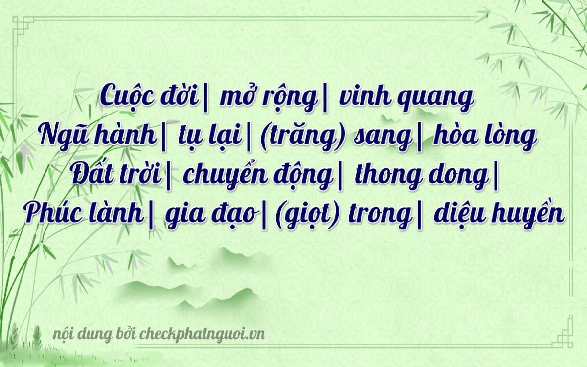Bài thơ ý nghĩa cho <b>biển số 36A-52703</b> tại website checkphatnguoi.vn
