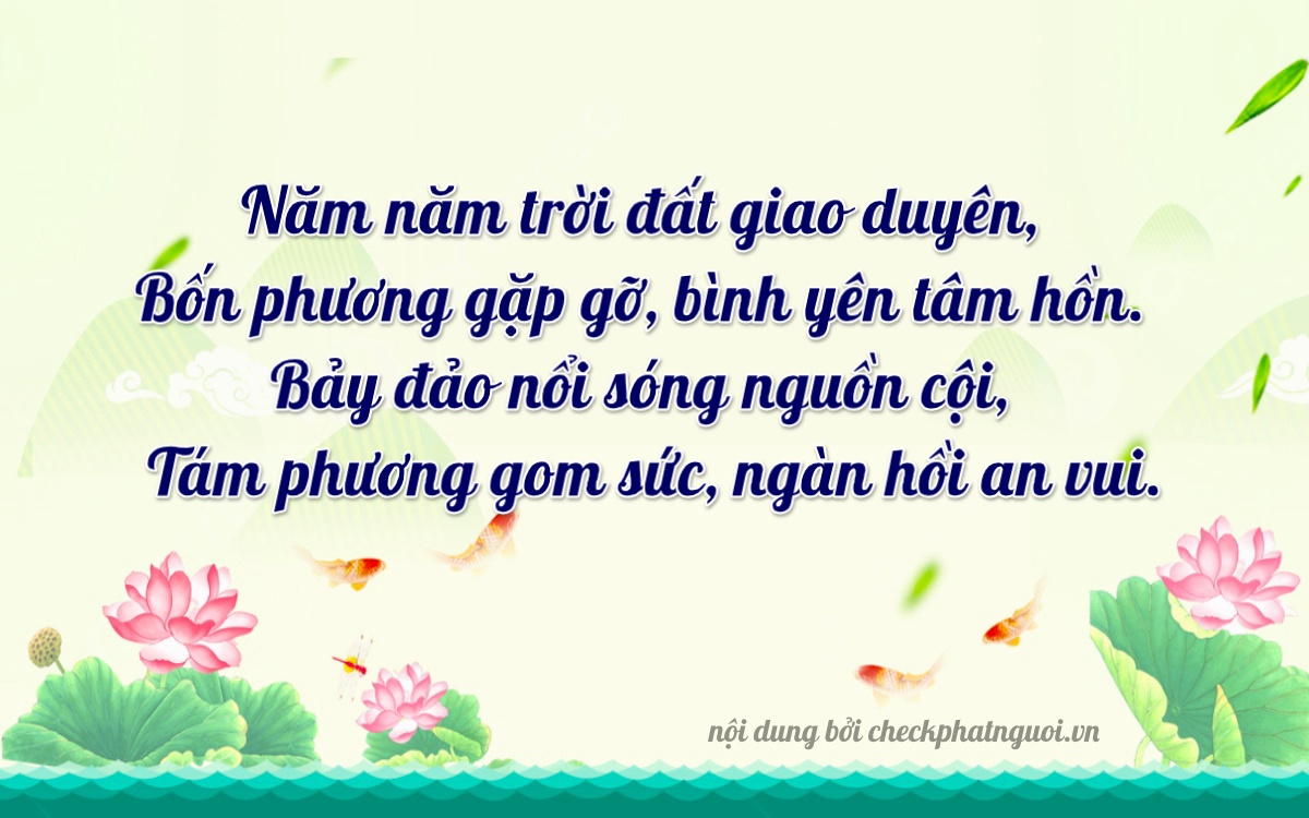 Bài thơ ý nghĩa cho <b>biển số 36A-55478</b> tại website checkphatnguoi.vn