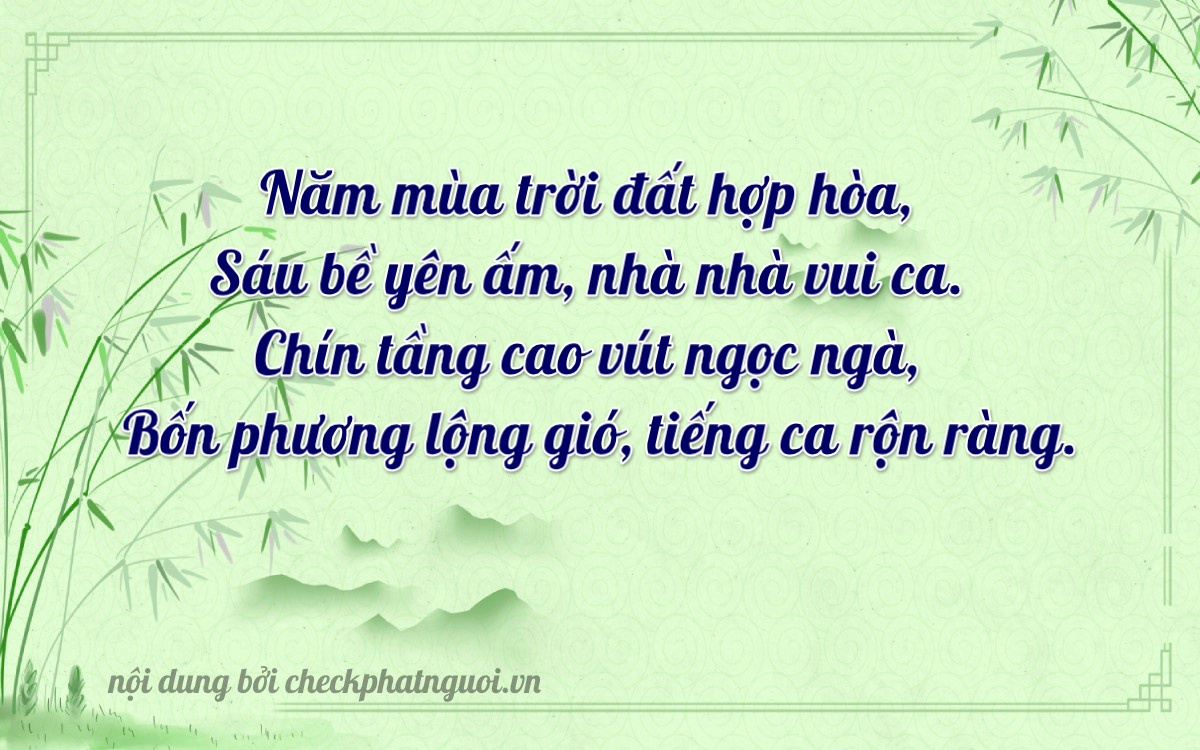 Bài thơ ý nghĩa cho <b>biển số 36A-55694</b> tại website checkphatnguoi.vn