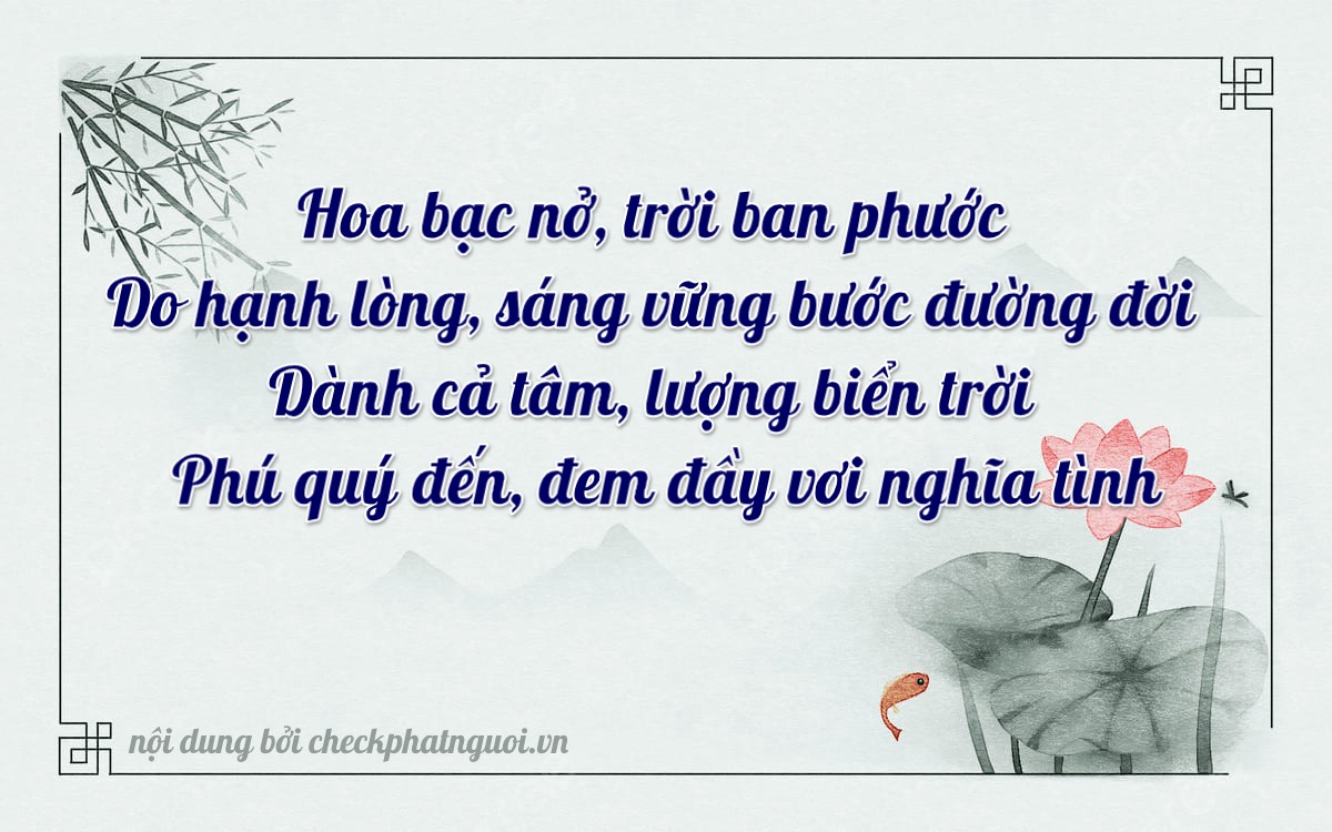 Bài thơ ý nghĩa cho <b>biển số 36A-55772</b> tại website checkphatnguoi.vn