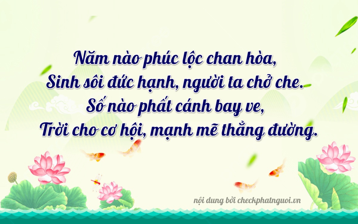 Bài thơ ý nghĩa cho <b>biển số 36A-56538</b> tại website checkphatnguoi.vn