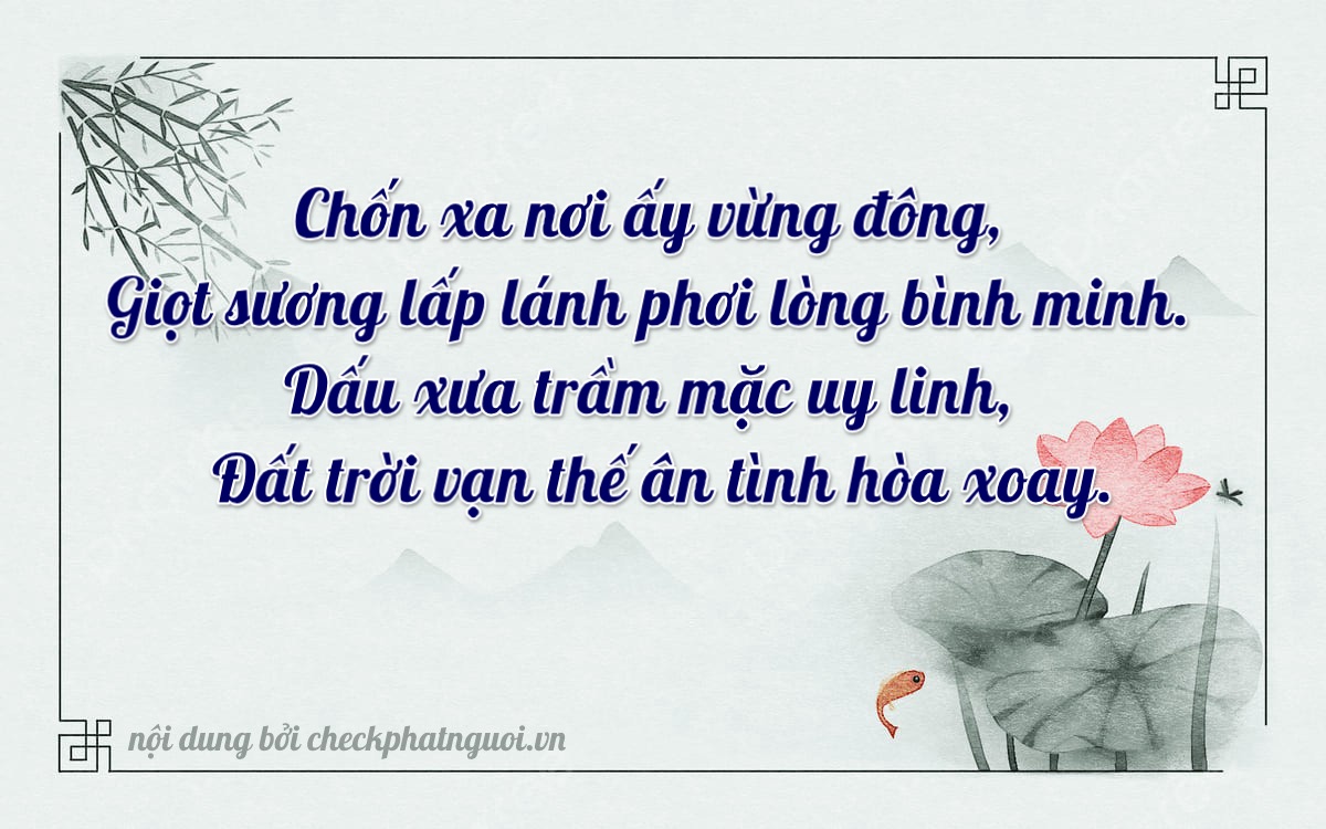 Bài thơ ý nghĩa cho <b>biển số 36A-60293</b> tại website checkphatnguoi.vn