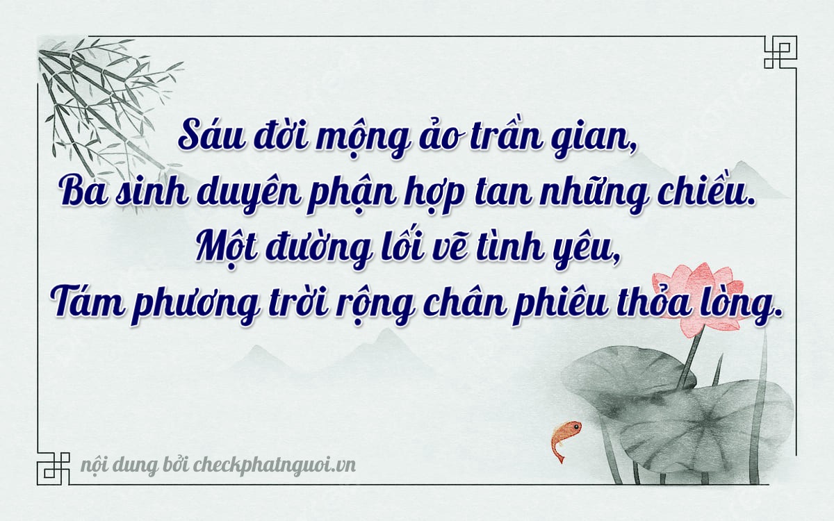 Bài thơ ý nghĩa cho <b>biển số 36A-63198</b> tại website checkphatnguoi.vn
