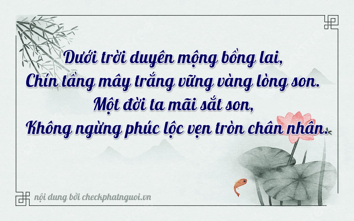 Bài thơ ý nghĩa cho <b>biển số 36A-69104</b> tại website checkphatnguoi.vn