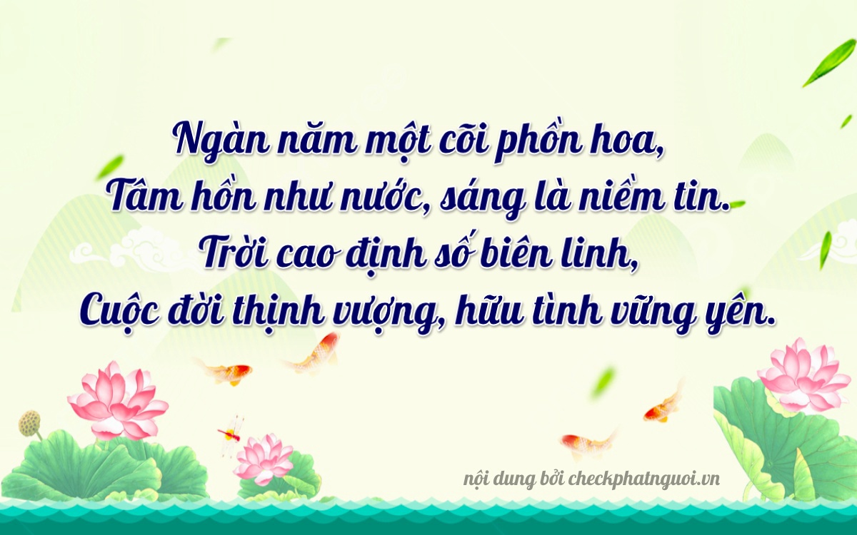Bài thơ ý nghĩa cho <b>biển số 36A-70239</b> tại website checkphatnguoi.vn