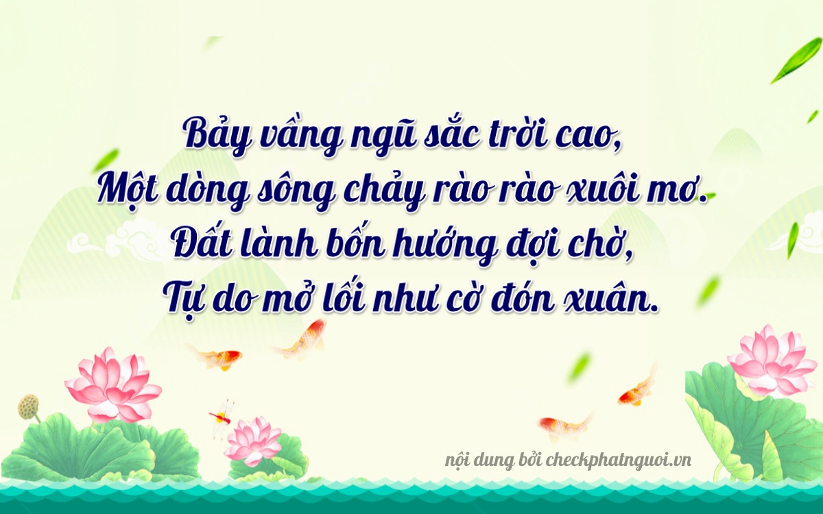 Bài thơ ý nghĩa cho <b>biển số 36A-71124</b> tại website checkphatnguoi.vn
