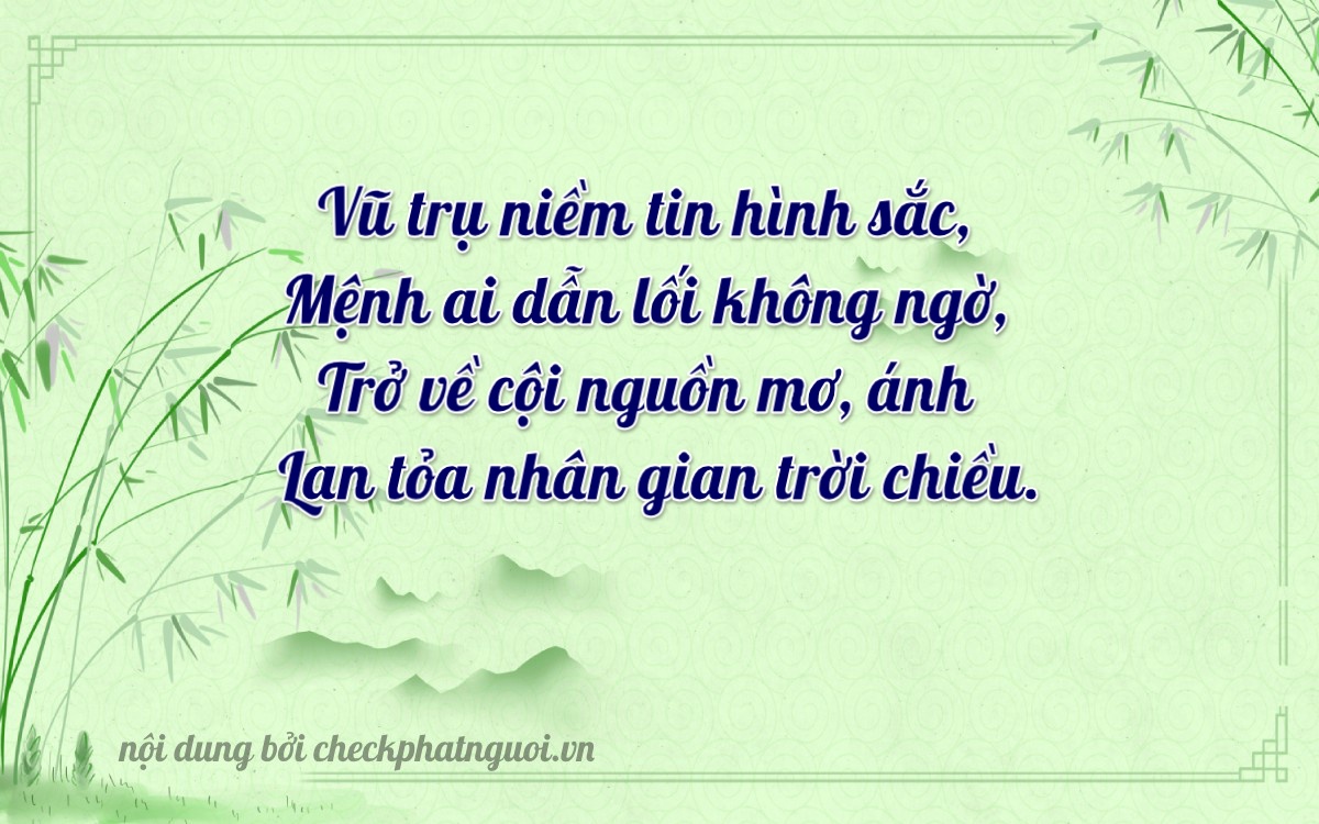 Bài thơ ý nghĩa cho <b>biển số 36A-71935</b> tại website checkphatnguoi.vn