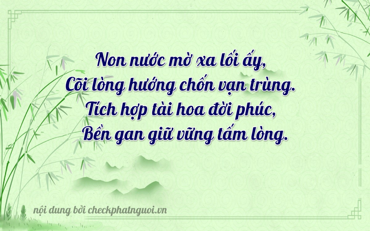 Bài thơ ý nghĩa cho <b>biển số 36A-72600</b> tại website checkphatnguoi.vn