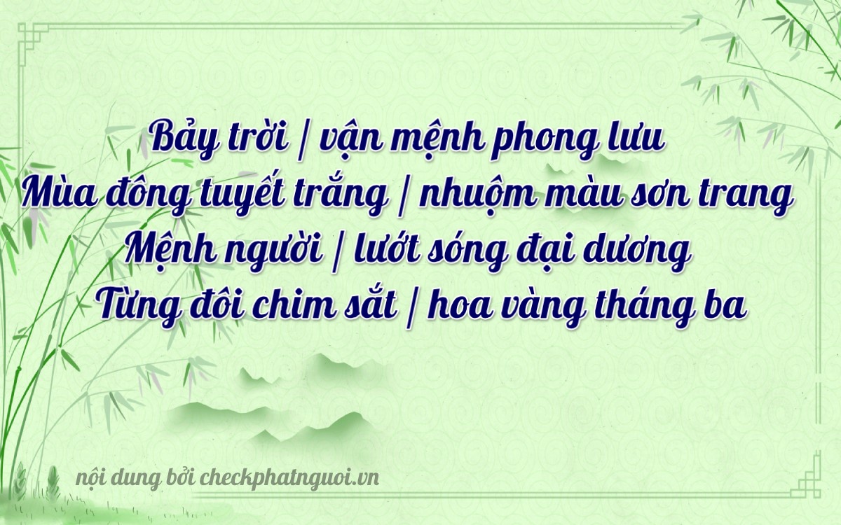 Bài thơ ý nghĩa cho <b>biển số 36A-72798</b> tại website checkphatnguoi.vn