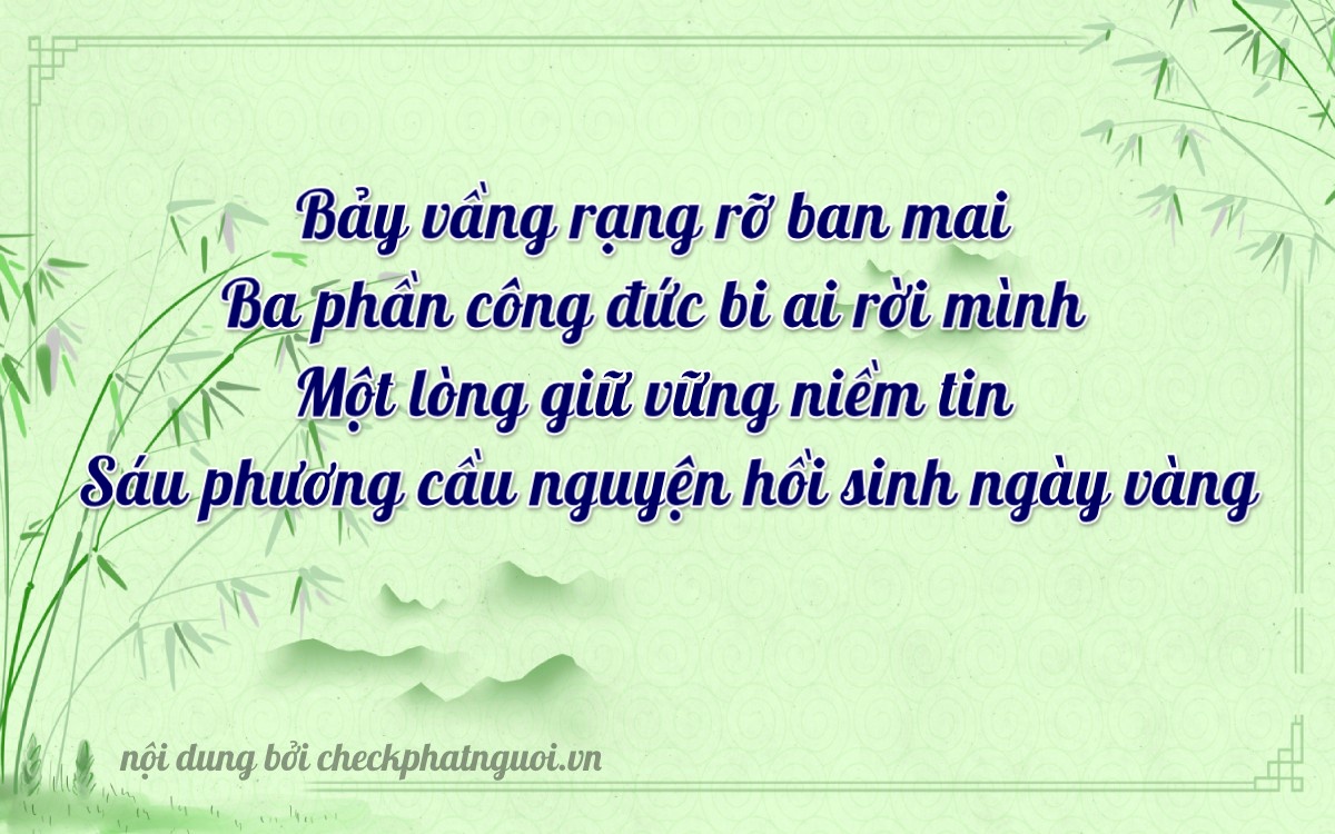 Bài thơ ý nghĩa cho <b>biển số 36A-73156</b> tại website checkphatnguoi.vn