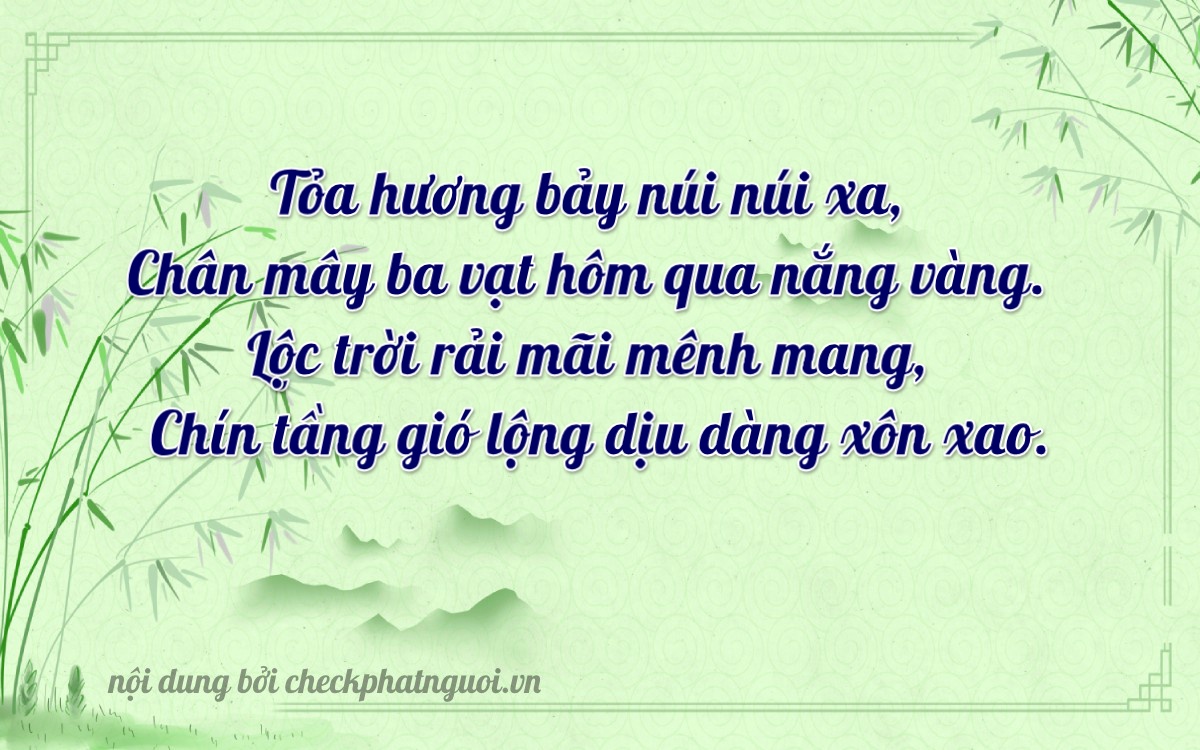 Bài thơ ý nghĩa cho <b>biển số 36A-73679</b> tại website checkphatnguoi.vn