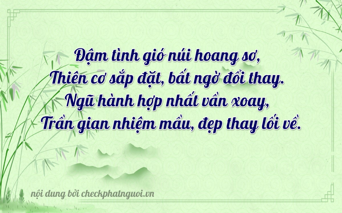 Bài thơ ý nghĩa cho <b>biển số 36A-76107</b> tại website checkphatnguoi.vn