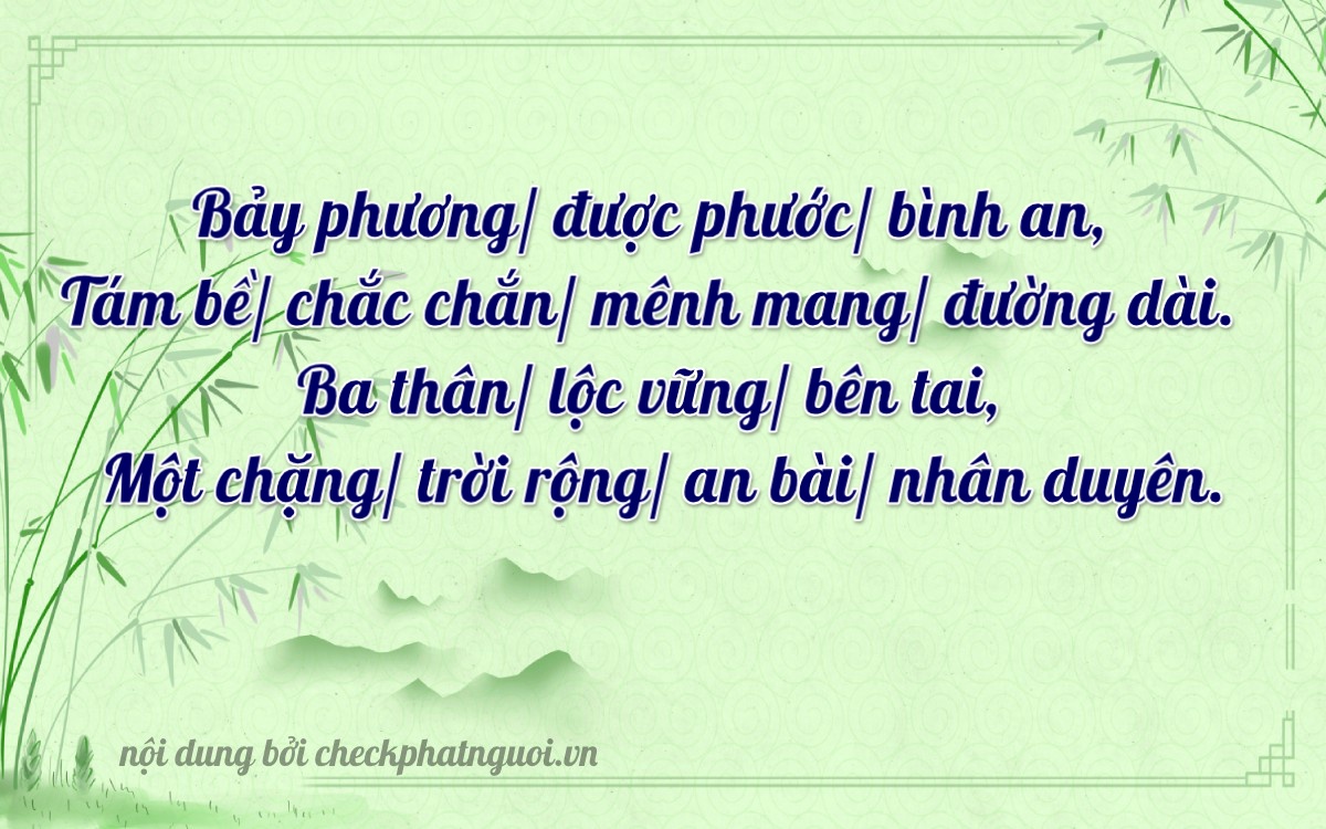 Bài thơ ý nghĩa cho <b>biển số 36A-78317</b> tại website checkphatnguoi.vn