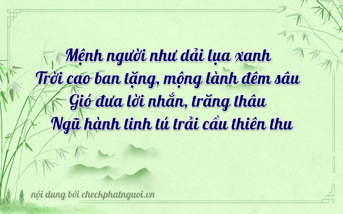 Bài thơ ý nghĩa cho <b>biển số 36A-78871</b> tại website checkphatnguoi.vn