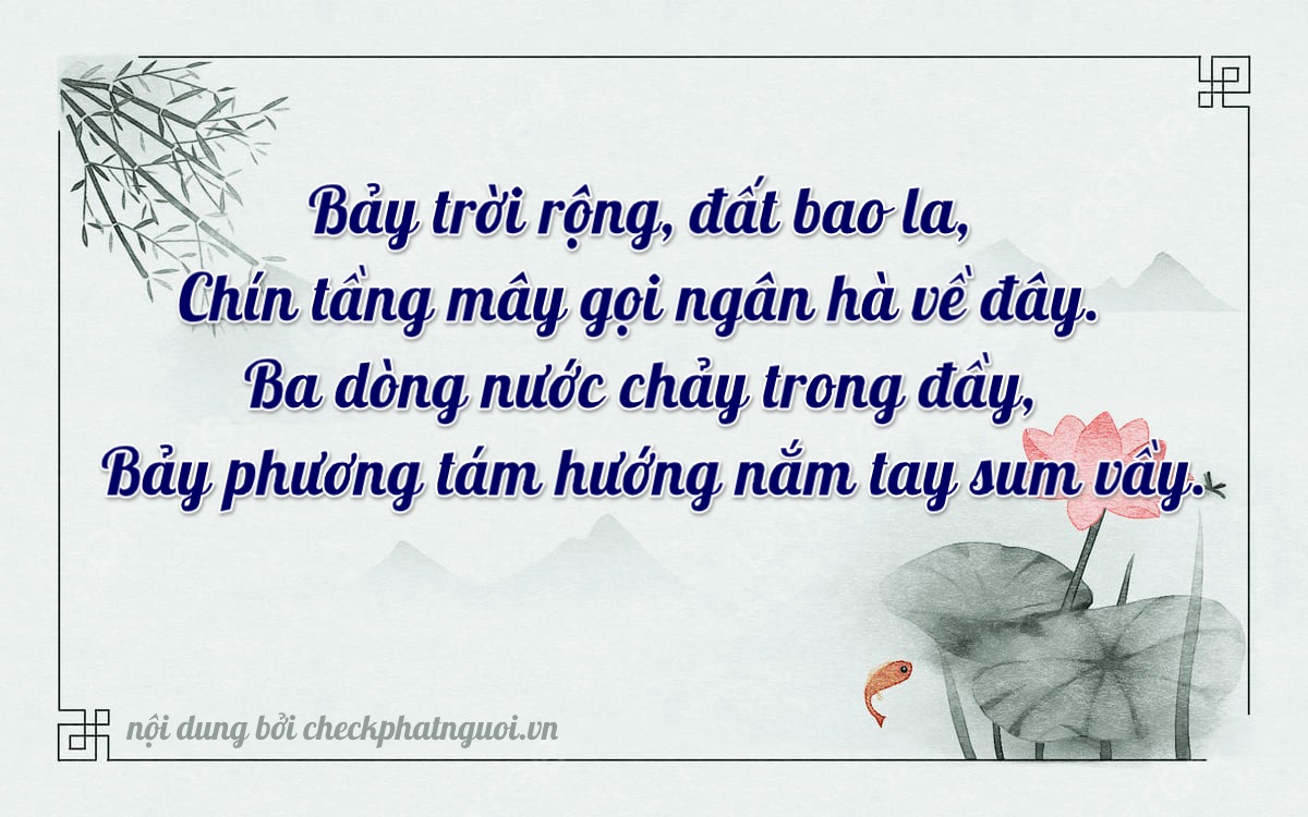 Bài thơ ý nghĩa cho <b>biển số 36A-79387</b> tại website checkphatnguoi.vn