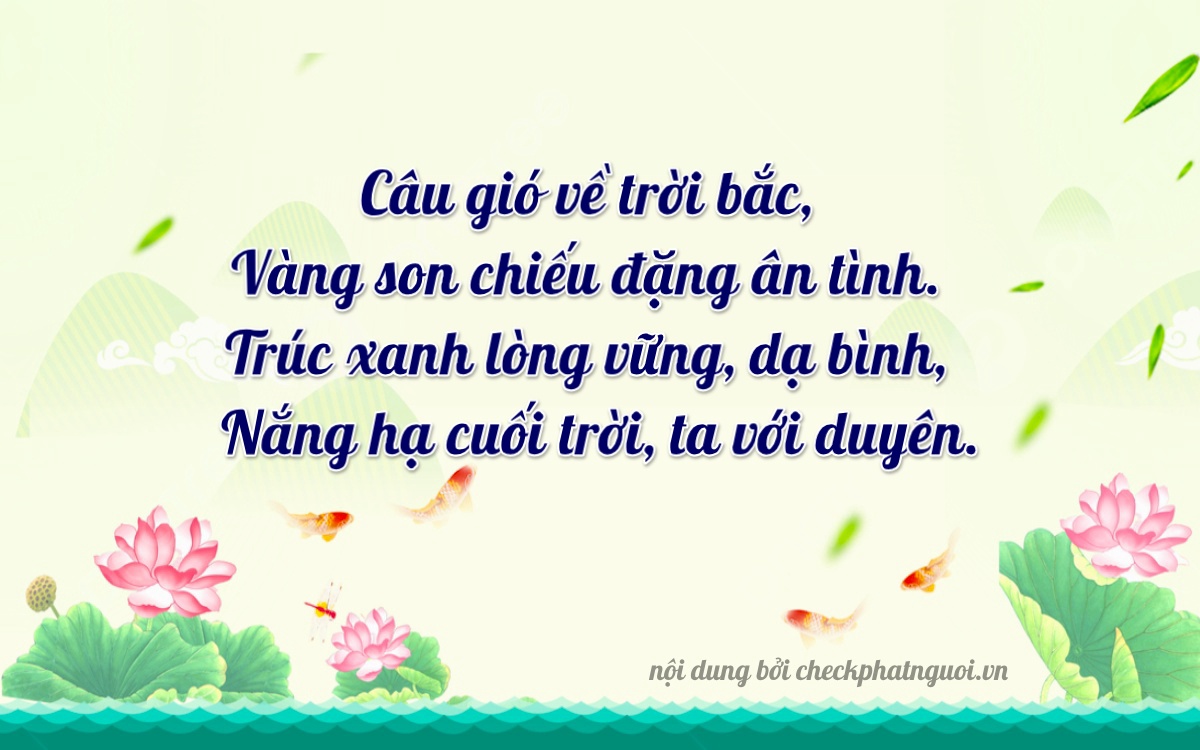 Bài thơ ý nghĩa cho <b>biển số 36A-83734</b> tại website checkphatnguoi.vn