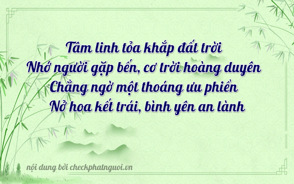 Bài thơ ý nghĩa cho <b>biển số 36A-83865</b> tại website checkphatnguoi.vn