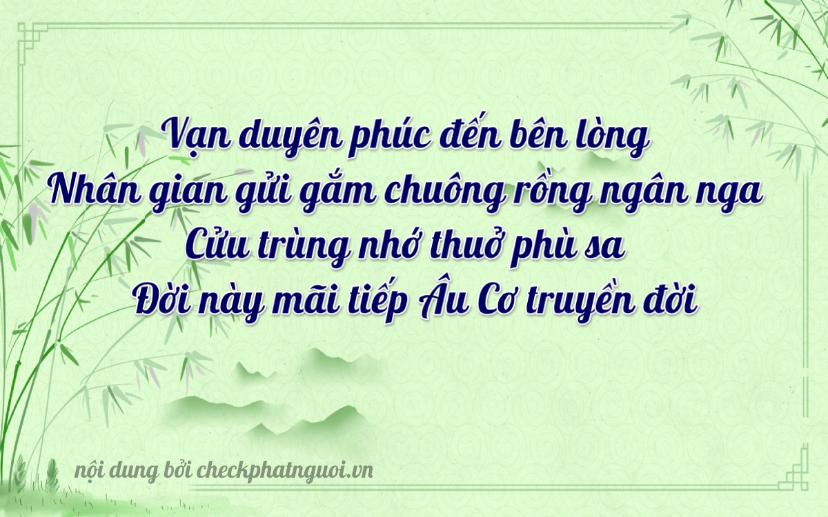 Bài thơ ý nghĩa cho <b>biển số 36A-86969</b> tại website checkphatnguoi.vn