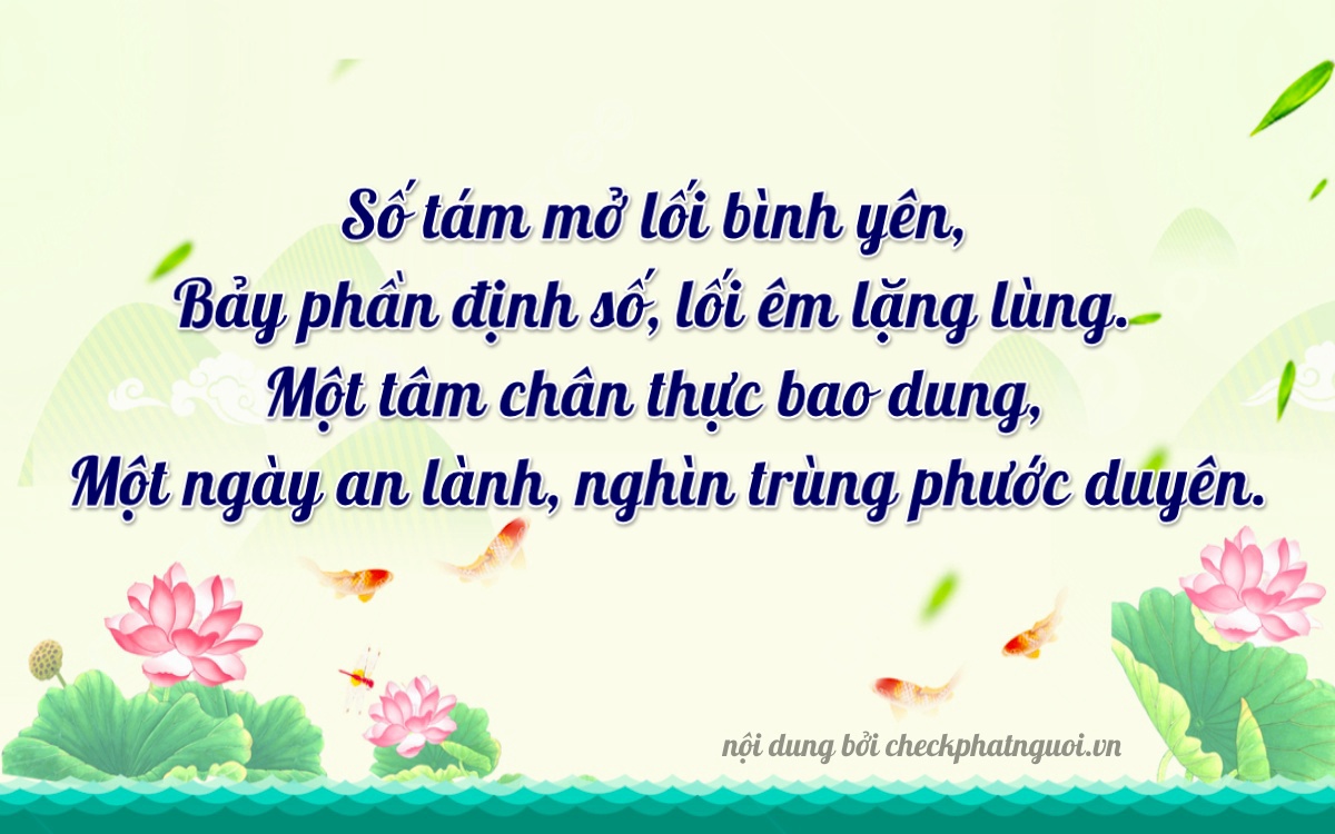 Bài thơ ý nghĩa cho <b>biển số 36A-87114</b> tại website checkphatnguoi.vn