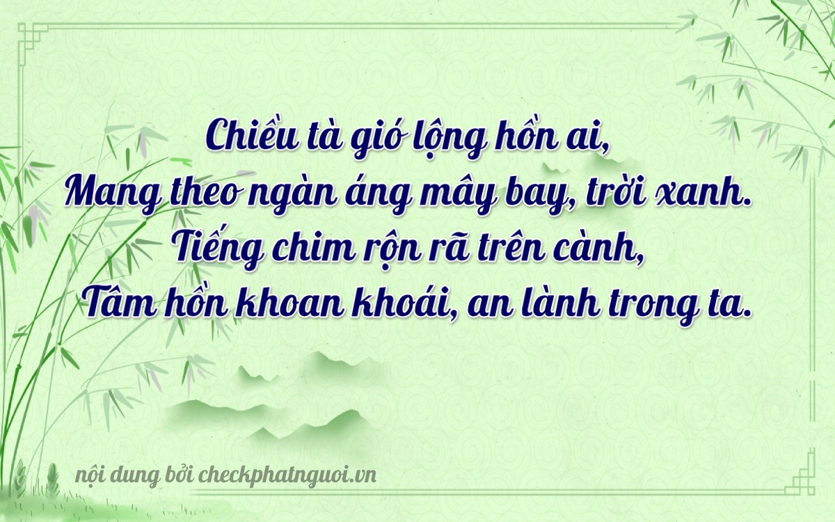 Bài thơ ý nghĩa cho <b>biển số 36A-87818</b> tại website checkphatnguoi.vn