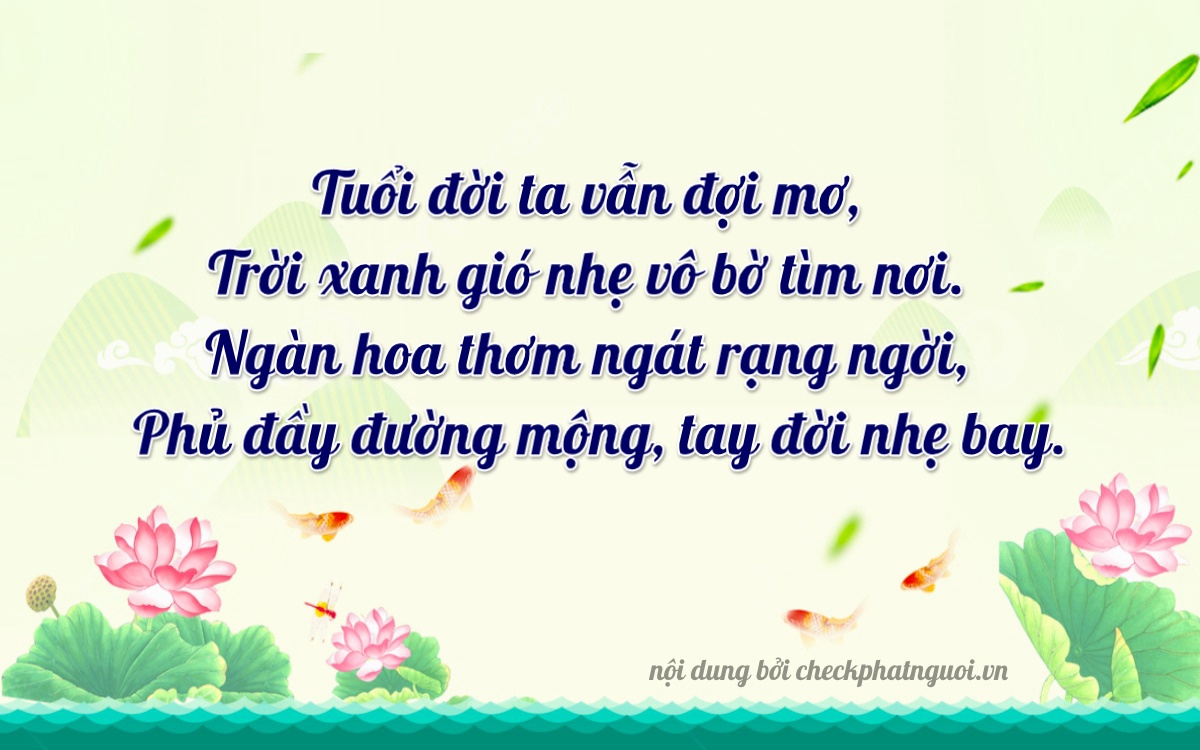 Bài thơ ý nghĩa cho <b>biển số 36A-87998</b> tại website checkphatnguoi.vn