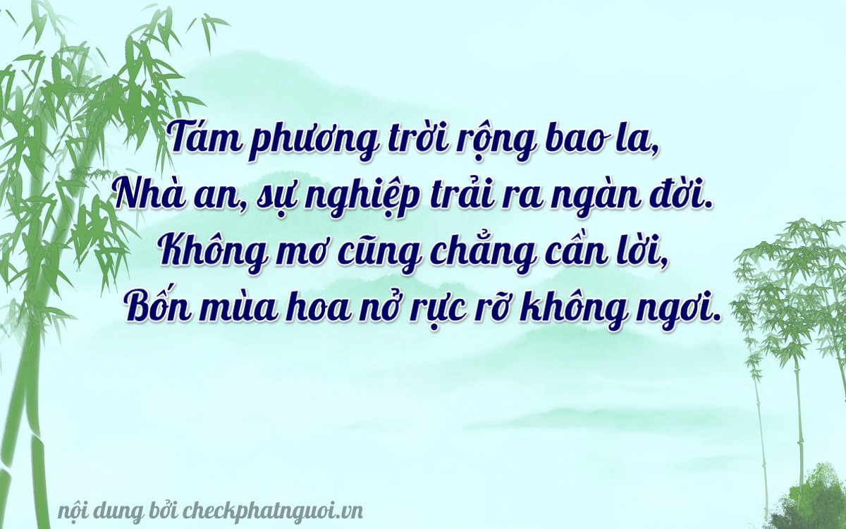Bài thơ ý nghĩa cho <b>biển số 36A-88043</b> tại website checkphatnguoi.vn