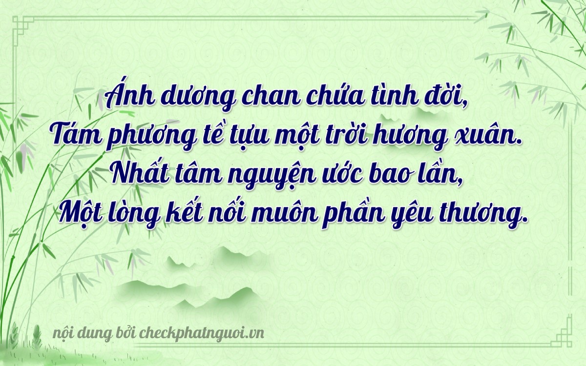 Bài thơ ý nghĩa cho <b>biển số 36A-89111</b> tại website checkphatnguoi.vn