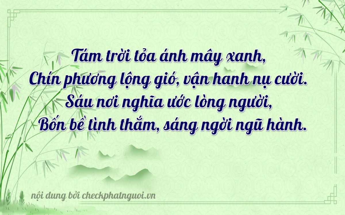 Bài thơ ý nghĩa cho <b>biển số 36A-89644</b> tại website checkphatnguoi.vn
