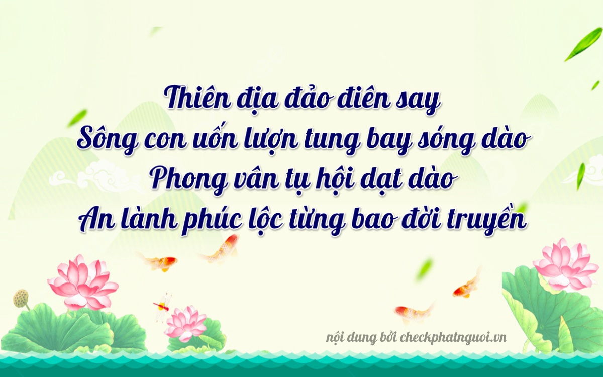 Bài thơ ý nghĩa cho <b>biển số 36A-90601</b> tại website checkphatnguoi.vn