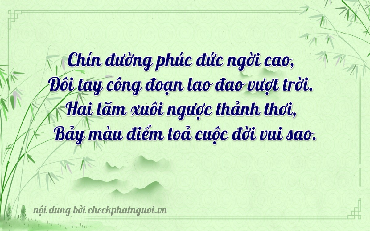 Bài thơ ý nghĩa cho <b>biển số 36A-92278</b> tại website checkphatnguoi.vn