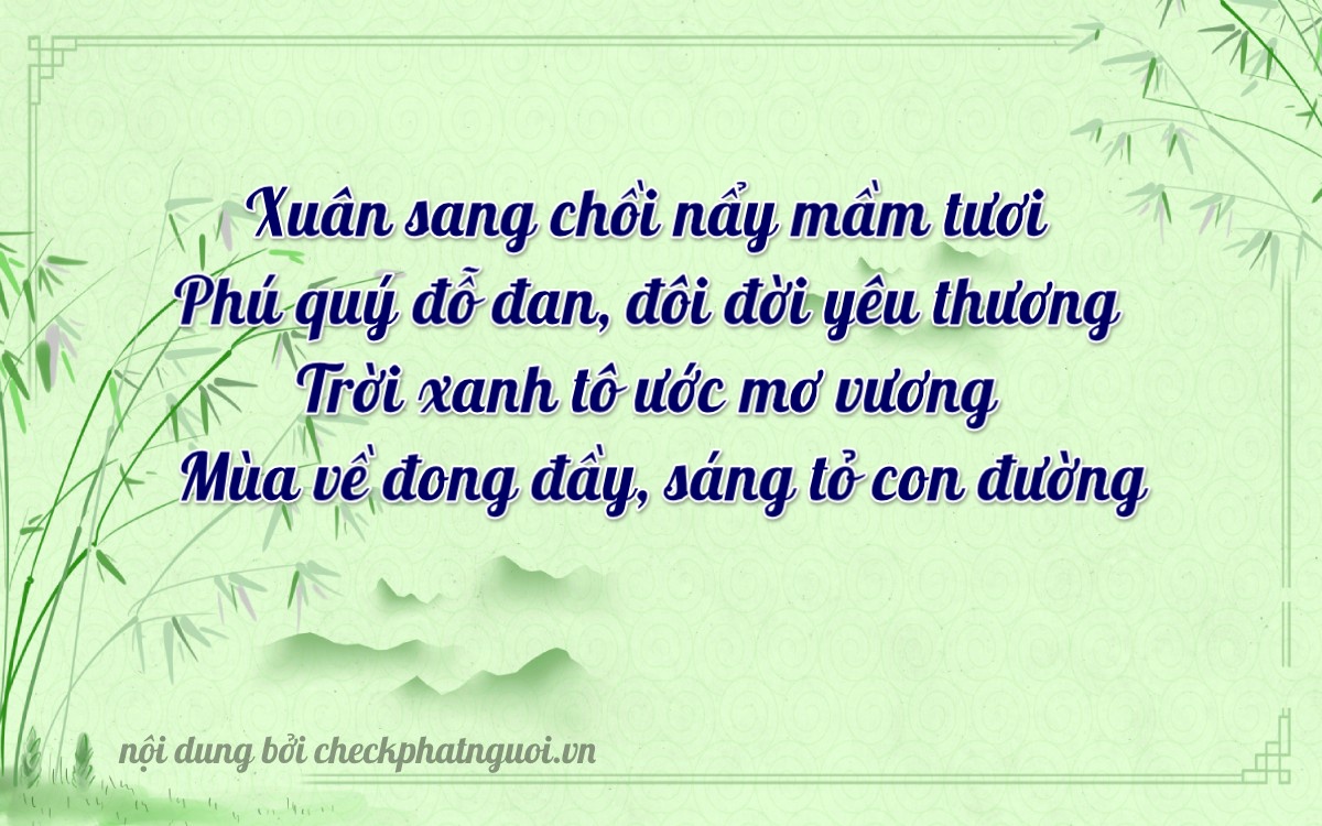 Bài thơ ý nghĩa cho <b>biển số 36A-94514</b> tại website checkphatnguoi.vn