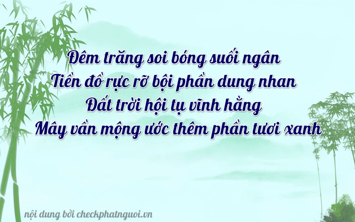 Bài thơ ý nghĩa cho <b>biển số 36A-95051</b> tại website checkphatnguoi.vn