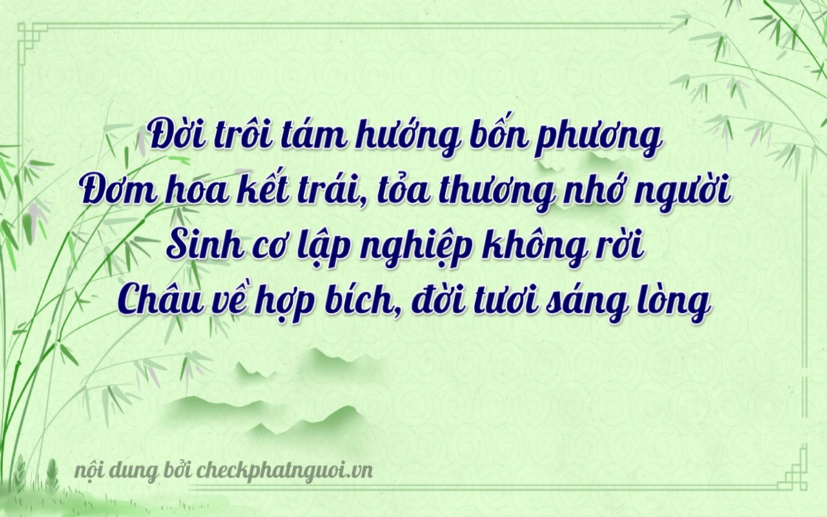Bài thơ ý nghĩa cho <b>biển số 36A-95636</b> tại website checkphatnguoi.vn