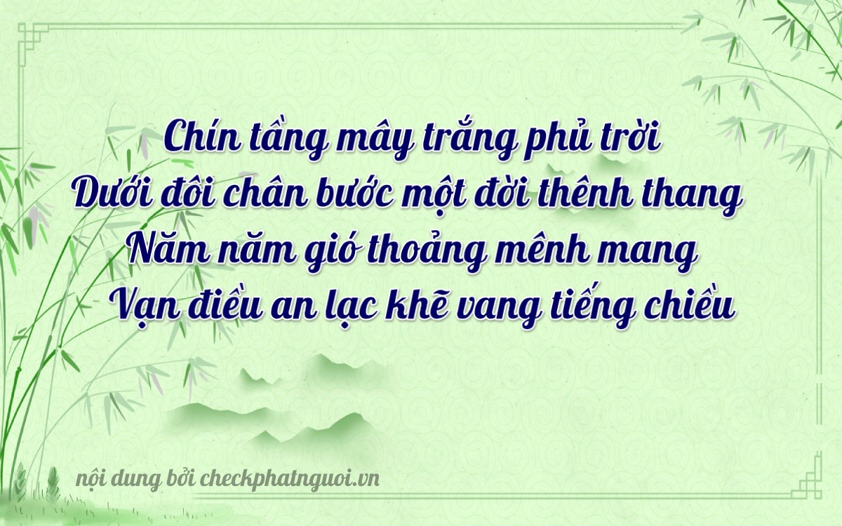 Bài thơ ý nghĩa cho <b>biển số 36A-95659</b> tại website checkphatnguoi.vn