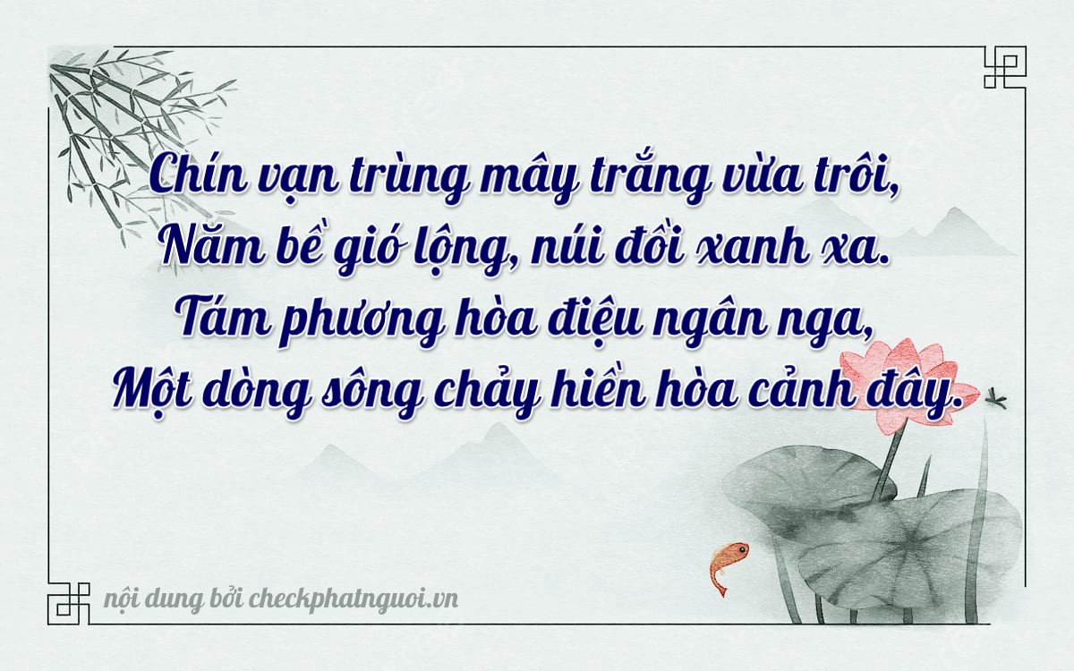 Bài thơ ý nghĩa cho <b>biển số 36A-95818</b> tại website checkphatnguoi.vn