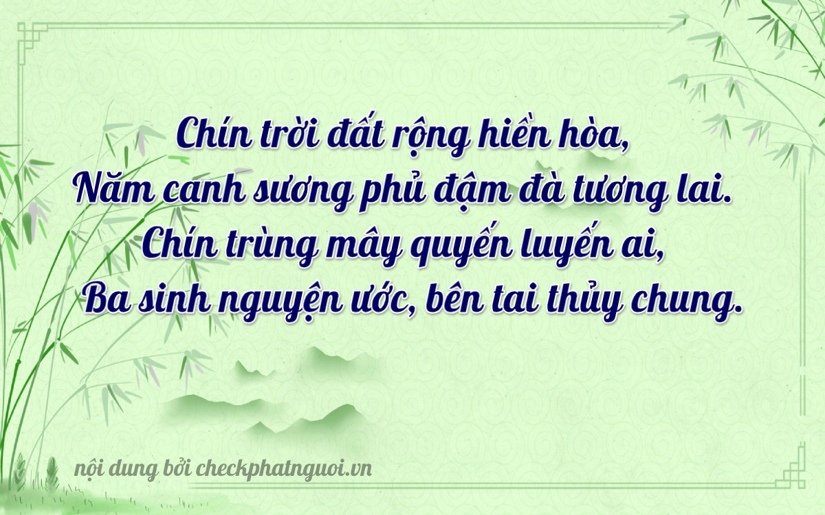 Bài thơ ý nghĩa cho <b>biển số 36A-95935</b> tại website checkphatnguoi.vn
