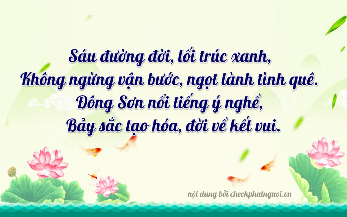 Bài thơ ý nghĩa cho <b>biển số 36A-96027</b> tại website checkphatnguoi.vn