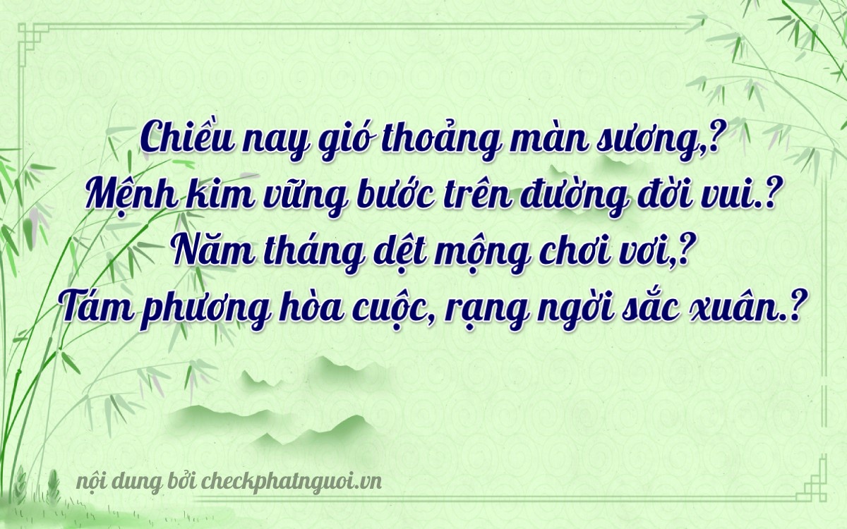 Bài thơ ý nghĩa cho <b>biển số 36A-96086</b> tại website checkphatnguoi.vn