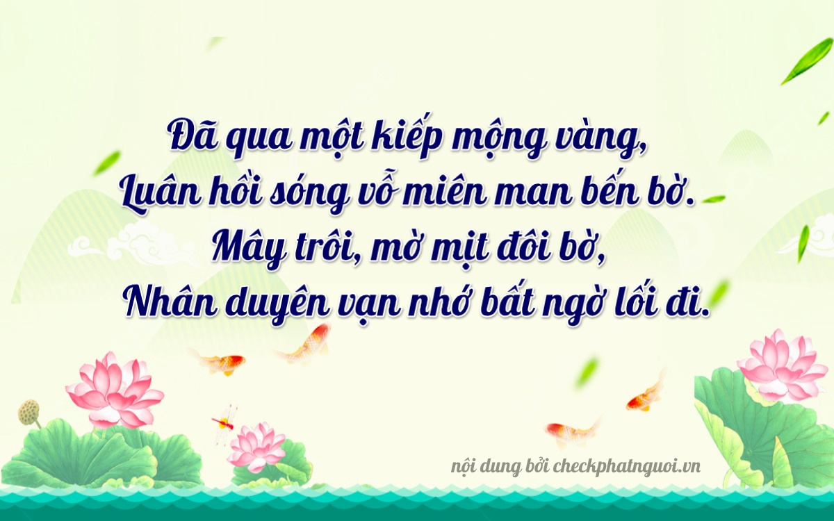 Bài thơ ý nghĩa cho <b>biển số 36A-96101</b> tại website checkphatnguoi.vn