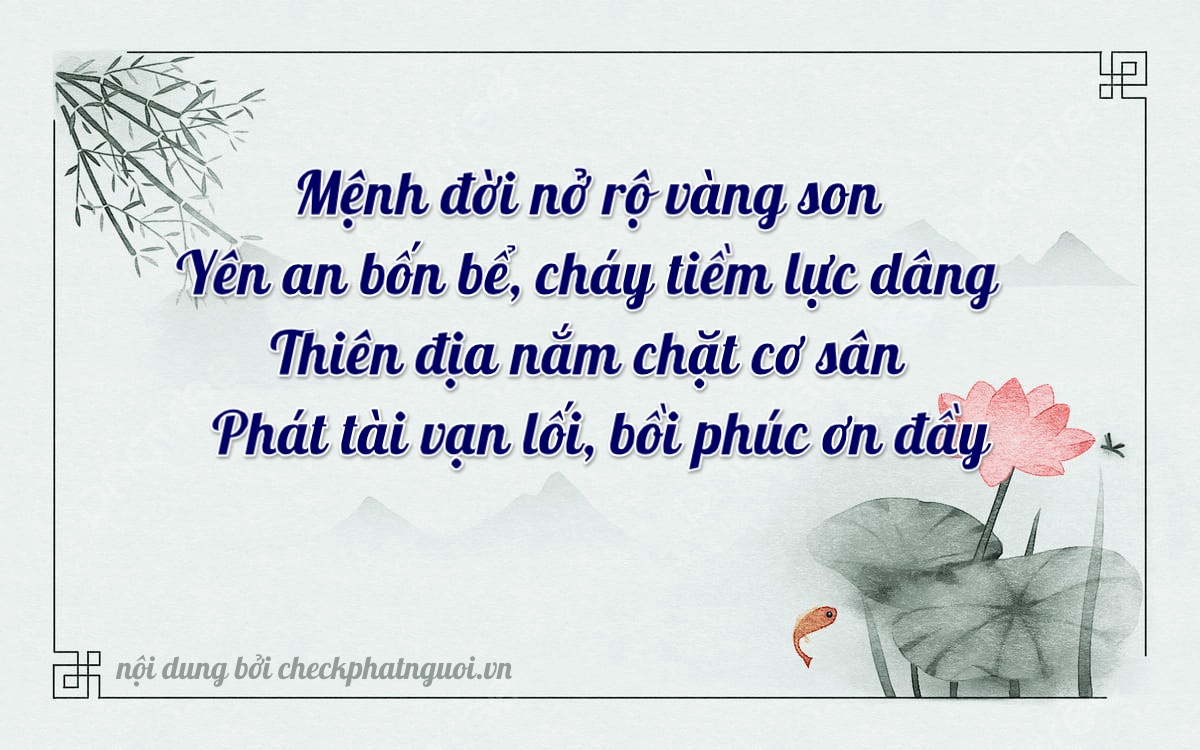 Bài thơ ý nghĩa cho <b>biển số 36A-96478</b> tại website checkphatnguoi.vn