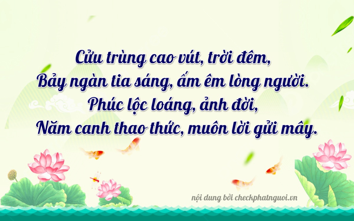 Bài thơ ý nghĩa cho <b>biển số 36A-97305</b> tại website checkphatnguoi.vn