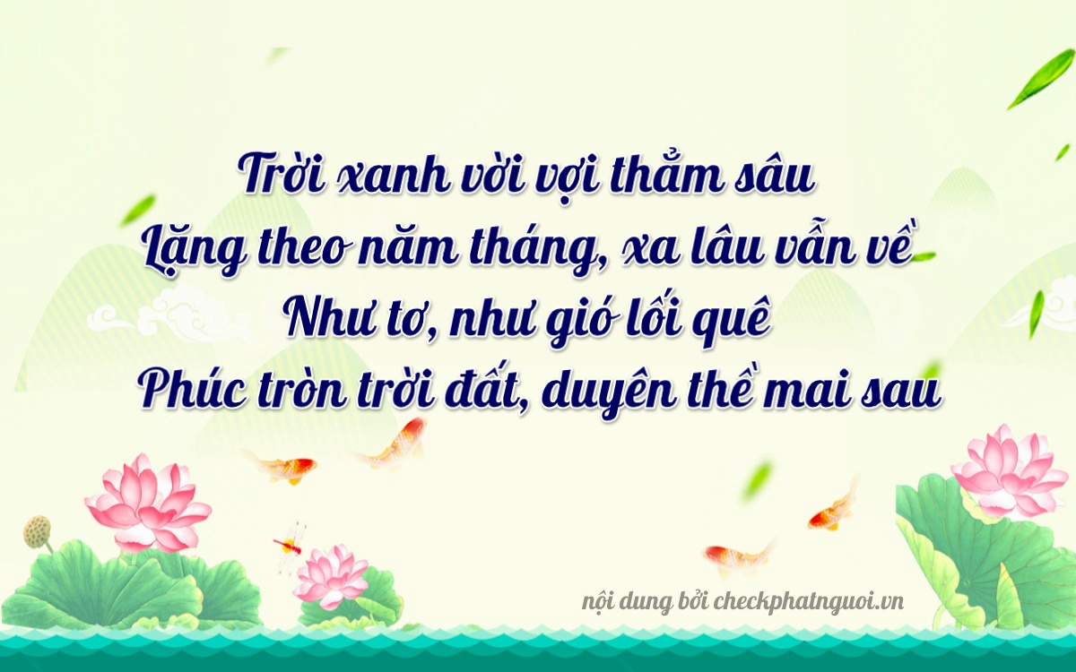 Bài thơ ý nghĩa cho <b>biển số 36A-98614</b> tại website checkphatnguoi.vn