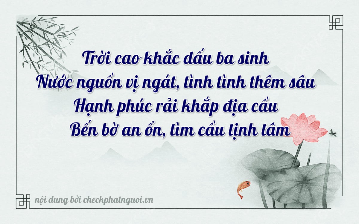 Bài thơ ý nghĩa cho <b>biển số 36A-98863</b> tại website checkphatnguoi.vn