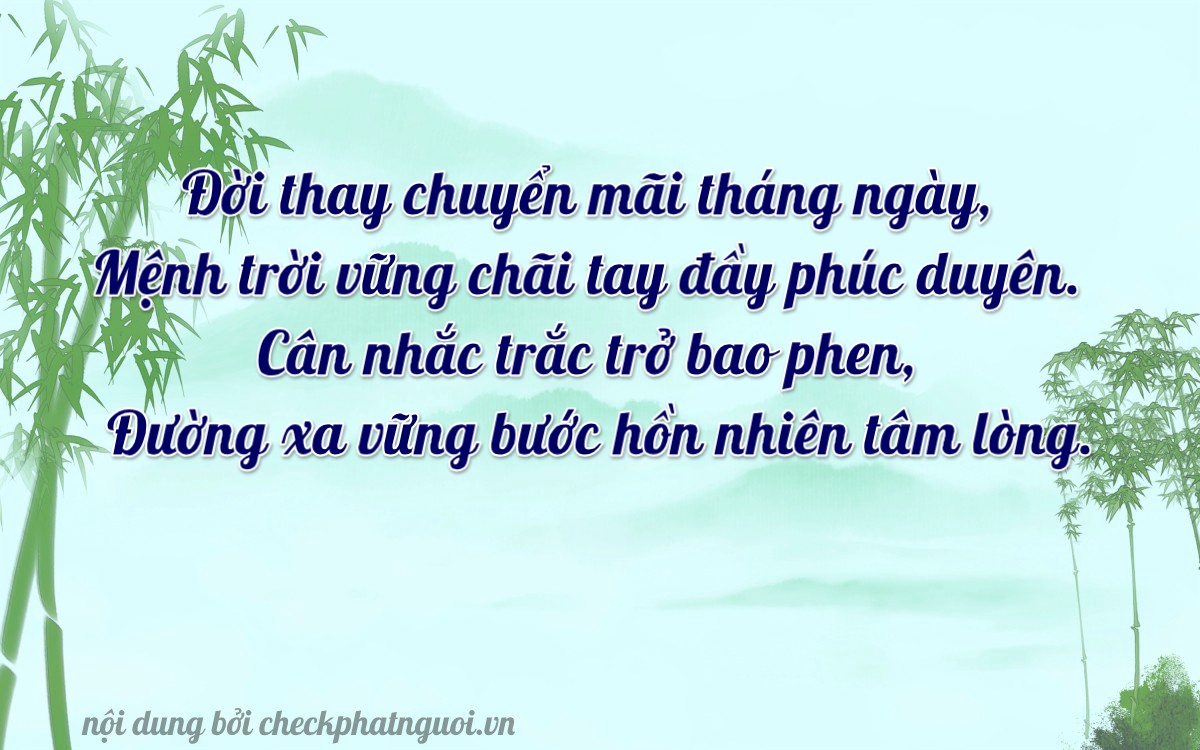 Bài thơ ý nghĩa cho <b>biển số 36A-99581</b> tại website checkphatnguoi.vn