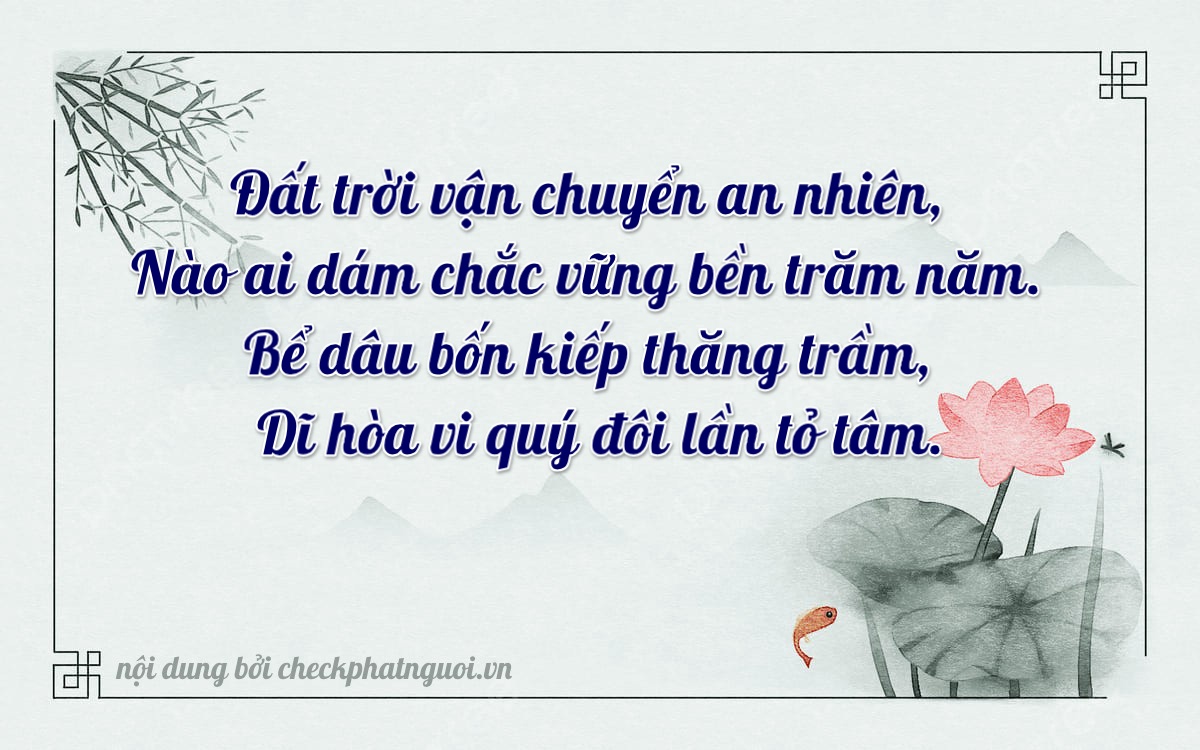 Bài thơ ý nghĩa cho <b>biển số 36AA-04070</b> tại website checkphatnguoi.vn