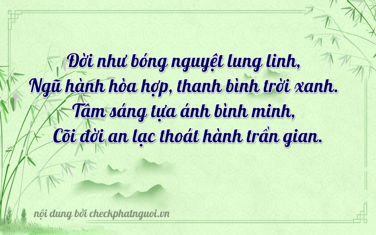 Bài thơ ý nghĩa cho <b>biển số 36AA-14151</b> tại website checkphatnguoi.vn