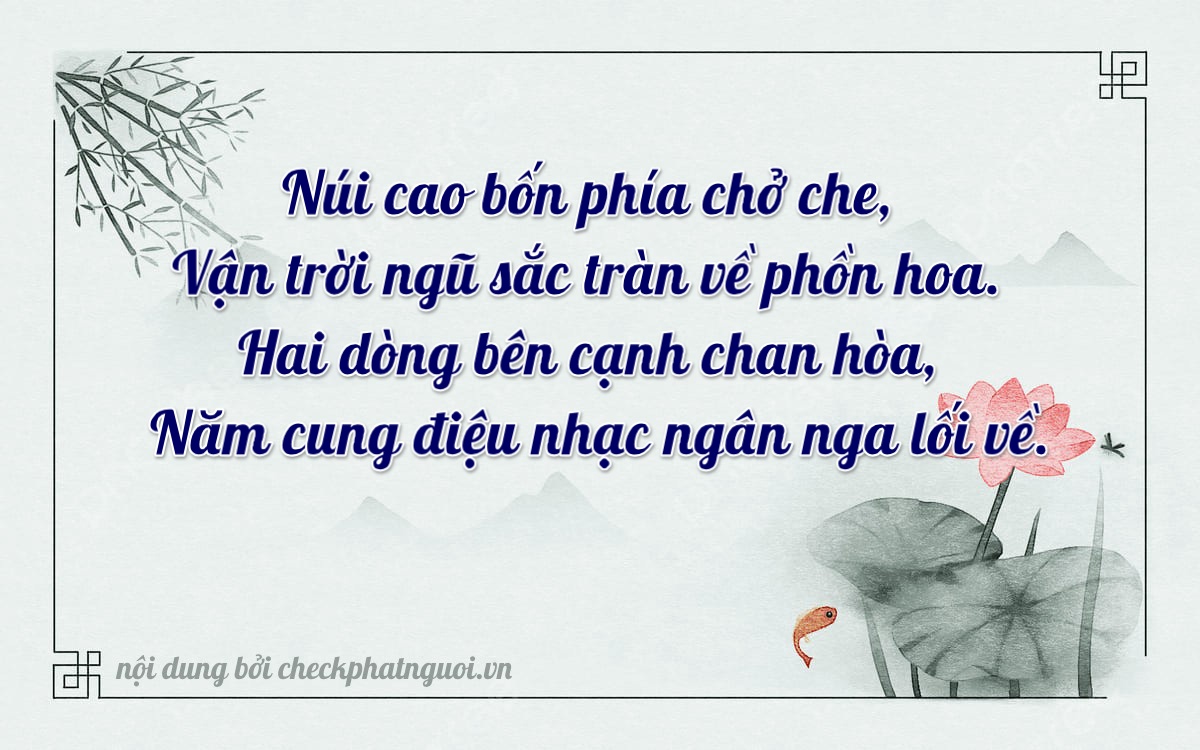 Bài thơ ý nghĩa cho <b>biển số 36AA-49525</b> tại website checkphatnguoi.vn