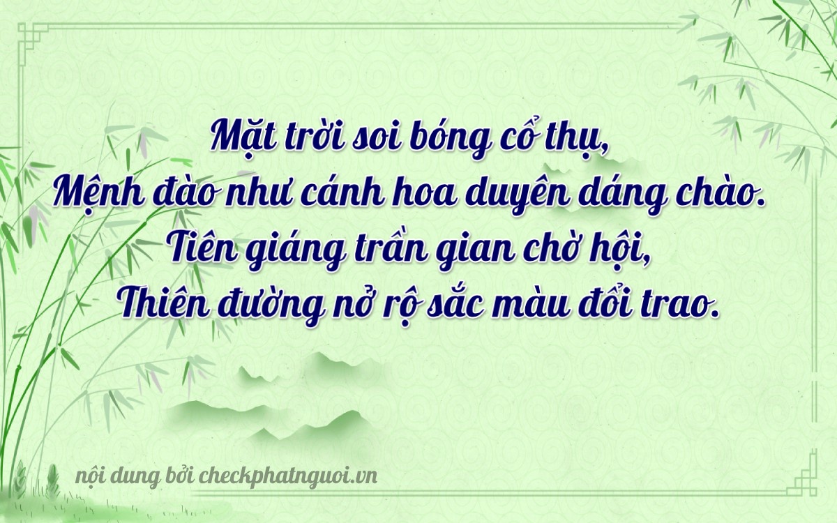 Bài thơ ý nghĩa cho <b>biển số 36AB-35083</b> tại website checkphatnguoi.vn